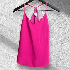 J. Crew Factory Hot Pink Sleveless Blouse